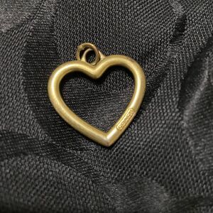 Coach Brass Heart Charm